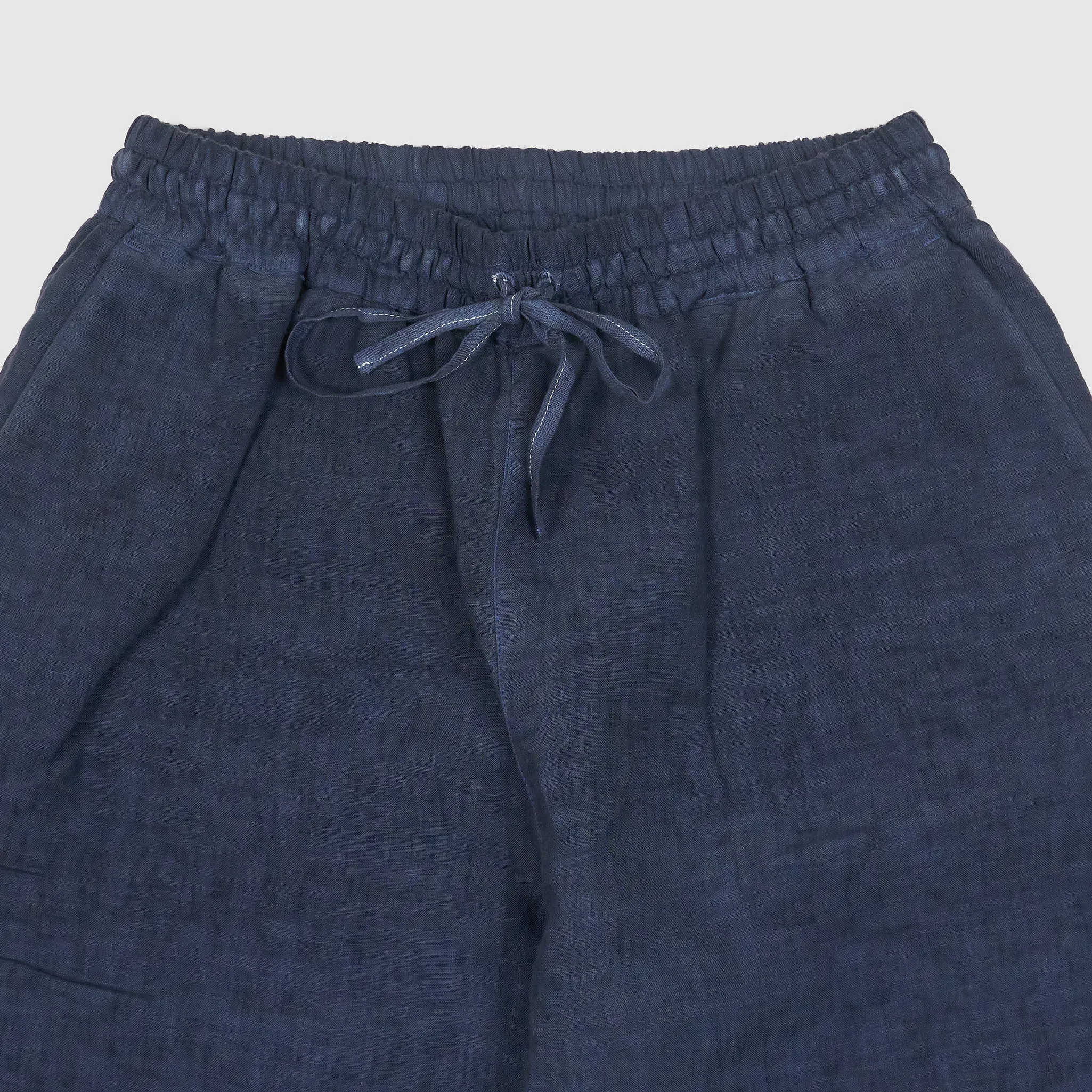 120% Lino Ladies Wide Cut Linen Easy  Pants