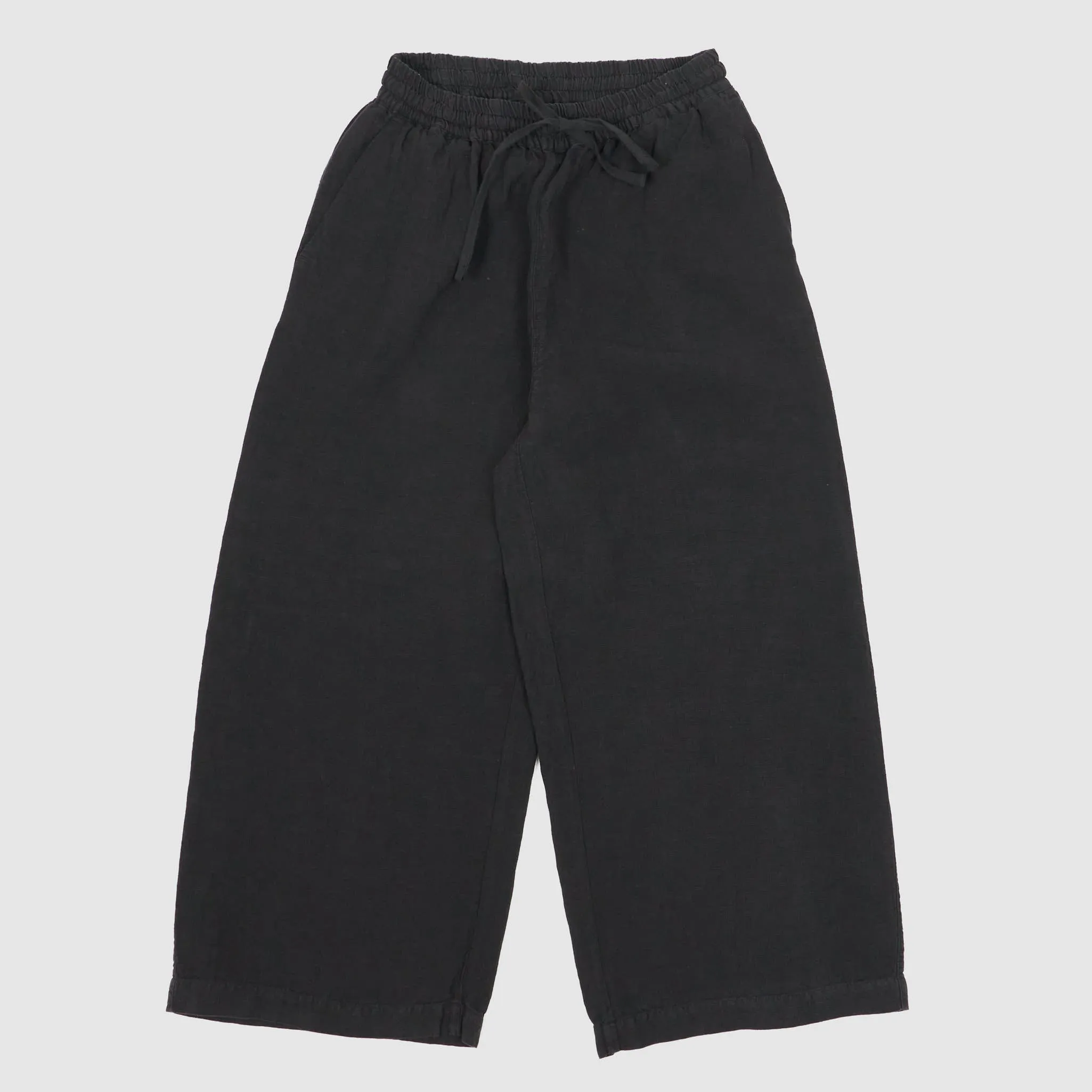 120% Lino Ladies Wide Cut Linen Easy  Pants