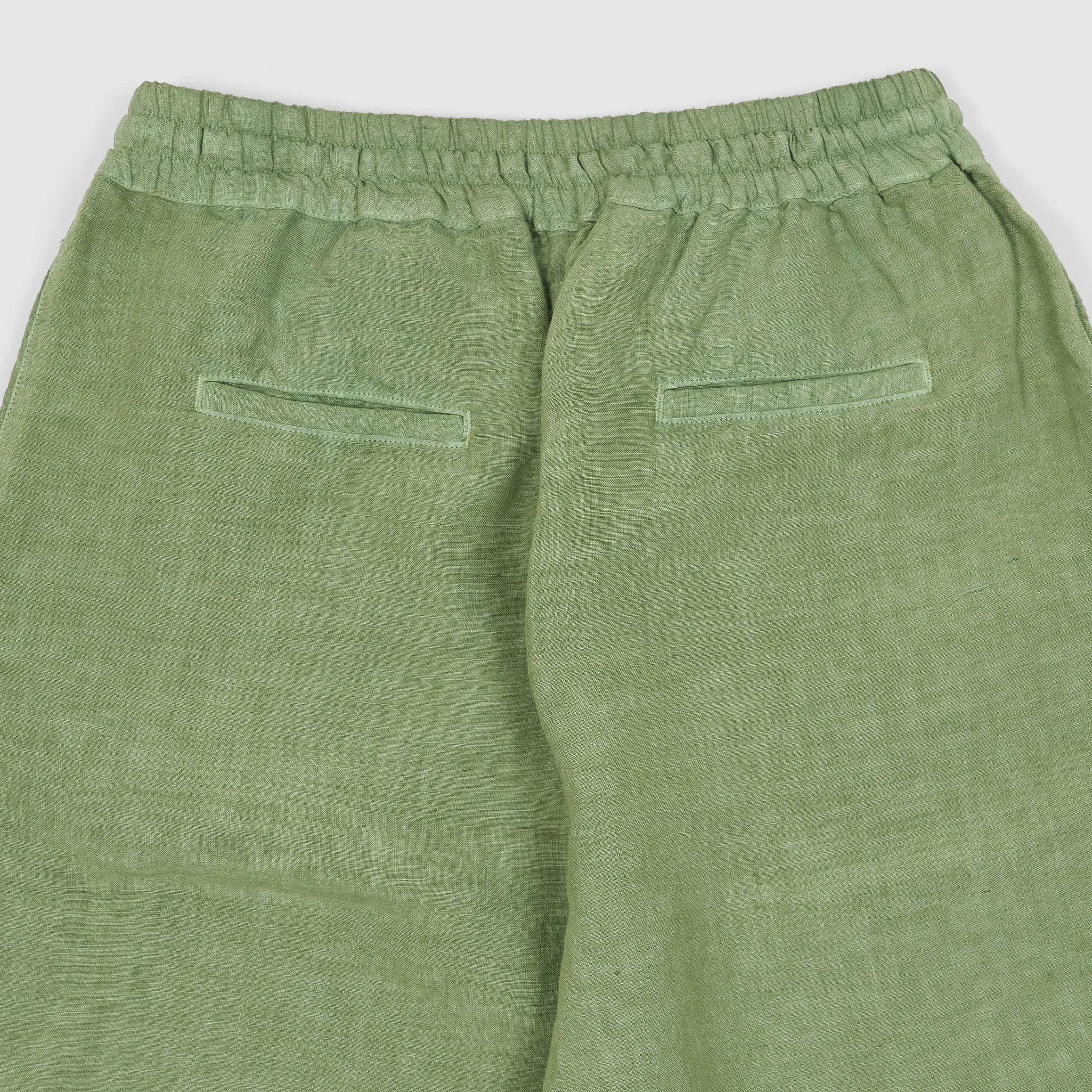 120% Lino Ladies Wide Cut Linen Easy  Pants