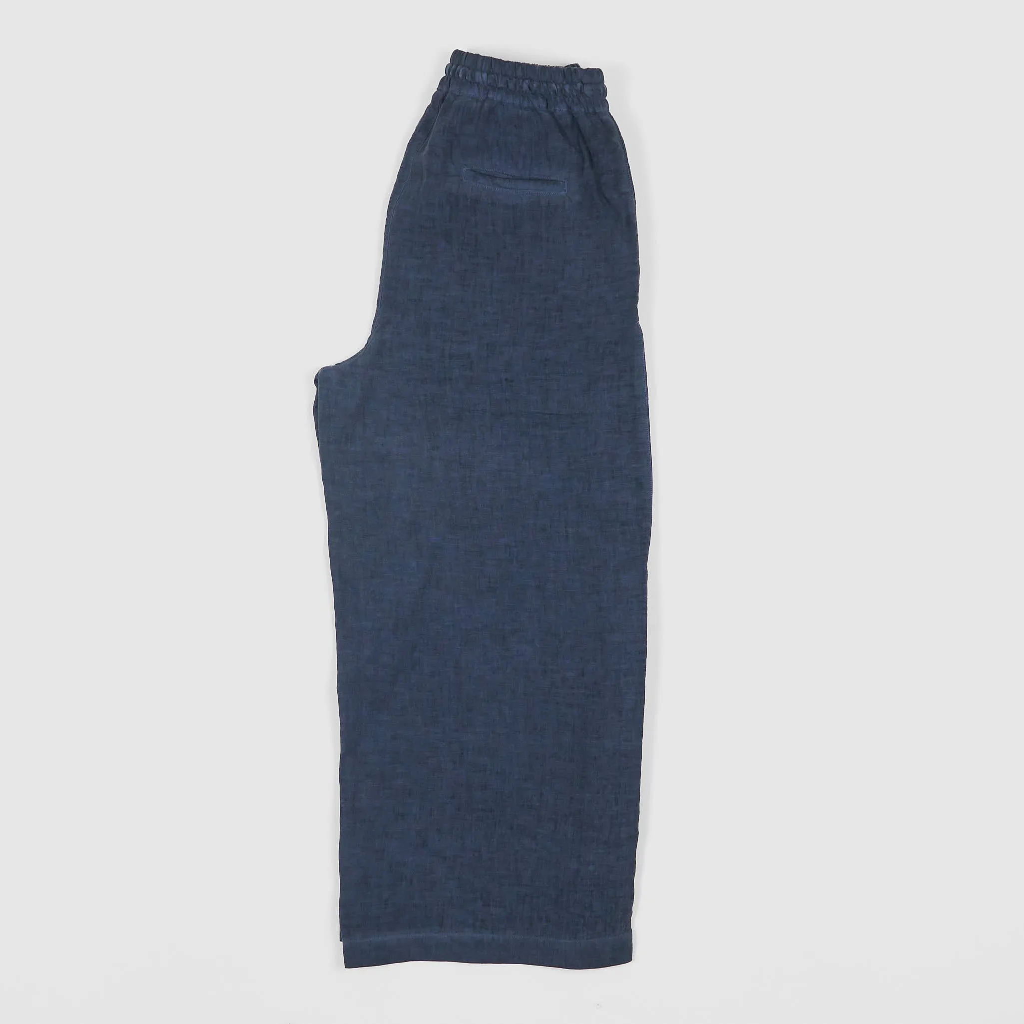 120% Lino Ladies Wide Cut Linen Easy  Pants