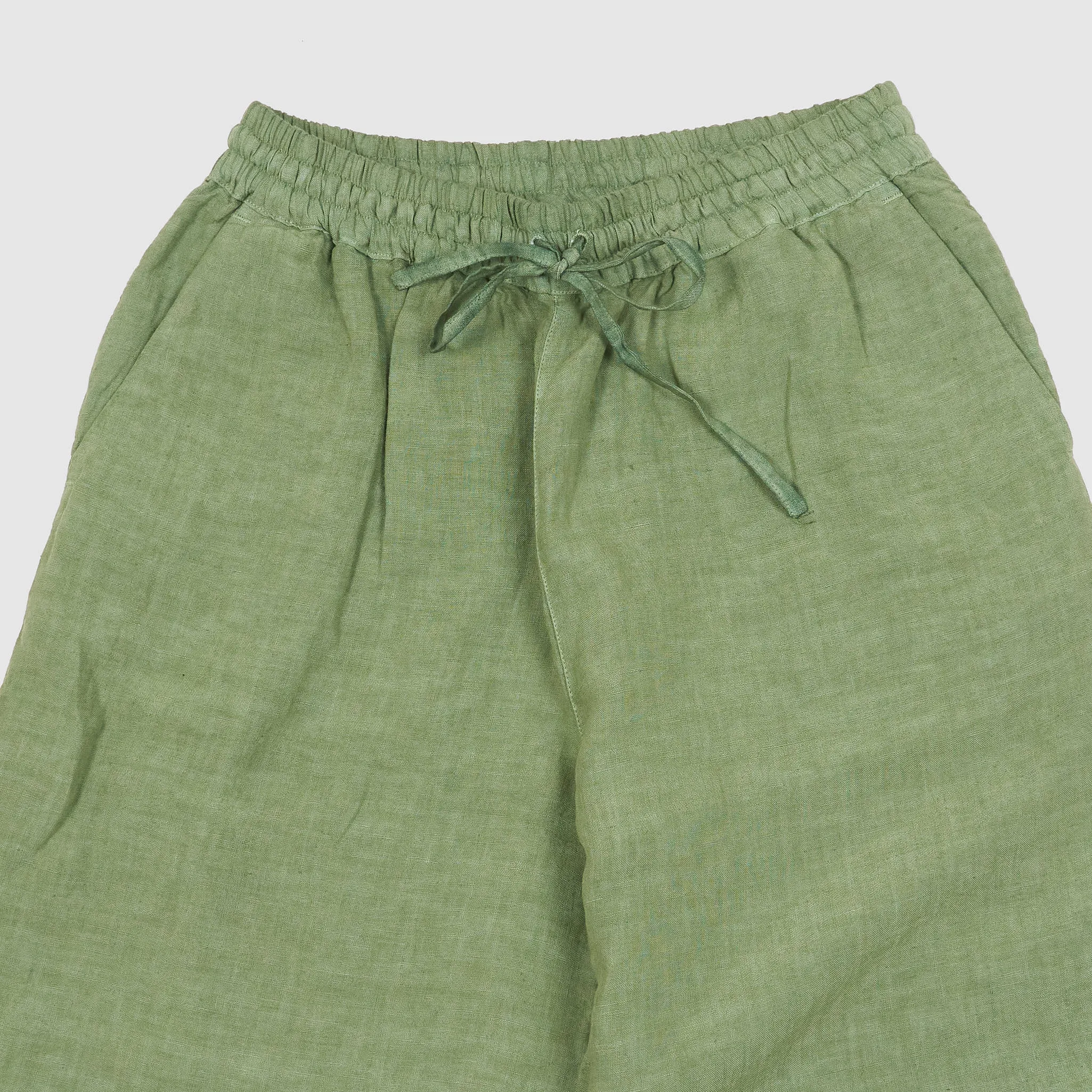 120% Lino Ladies Wide Cut Linen Easy  Pants