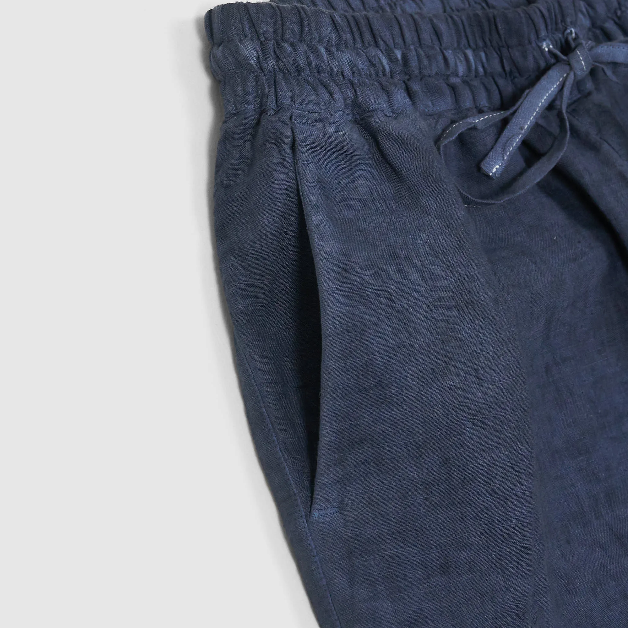 120% Lino Ladies Wide Cut Linen Easy  Pants