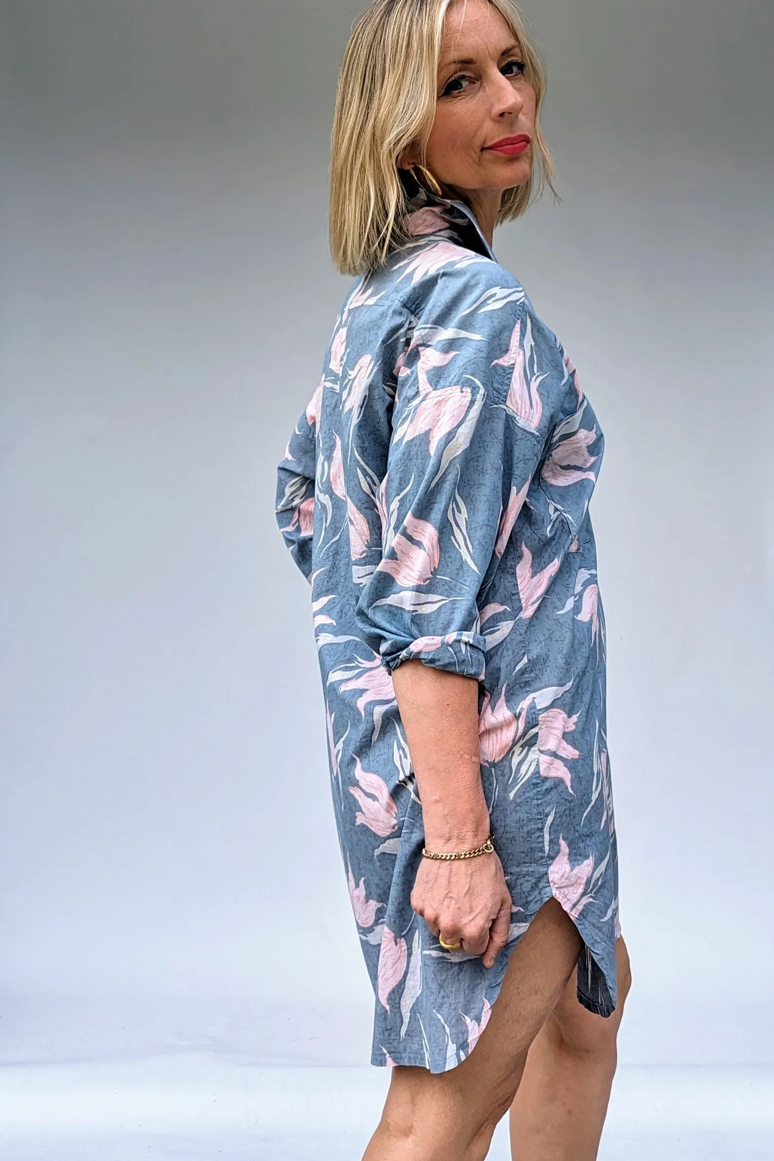 80s Laura Ashley Summer Shirt Dress