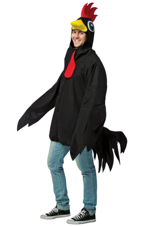 Adult Big Black Rooster Costume