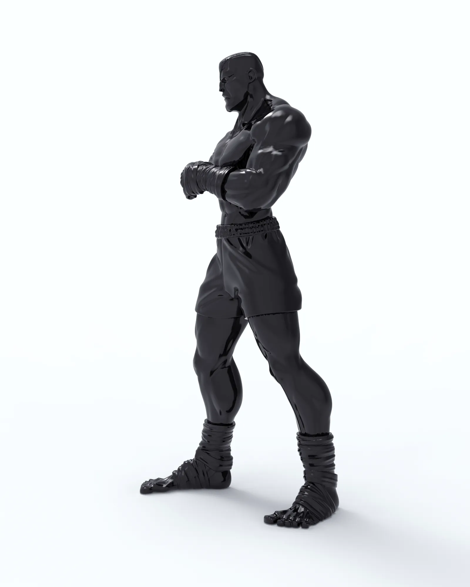 Akrolith Fighter 9-inch Deluxe resin statue with case
