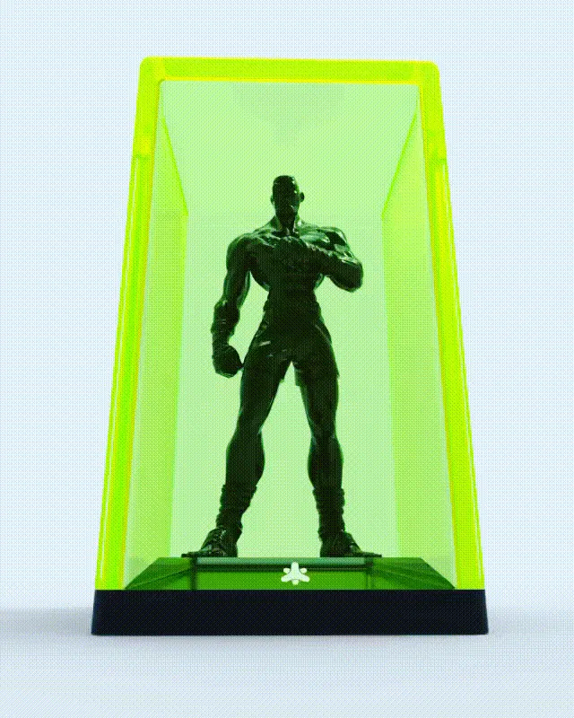 Akrolith Fighter 9-inch Deluxe resin statue with case