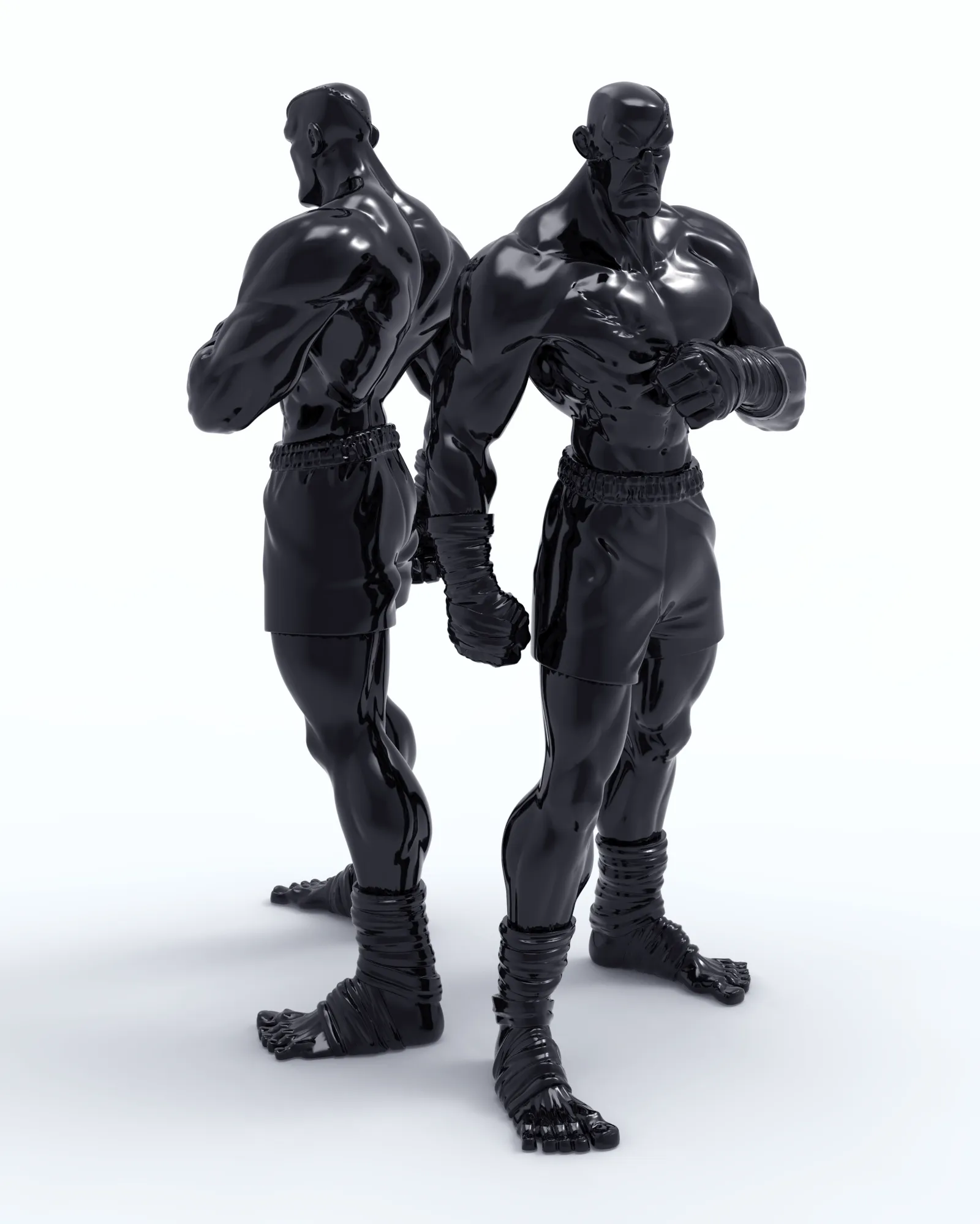 Akrolith Fighter 9-inch Deluxe resin statue with case