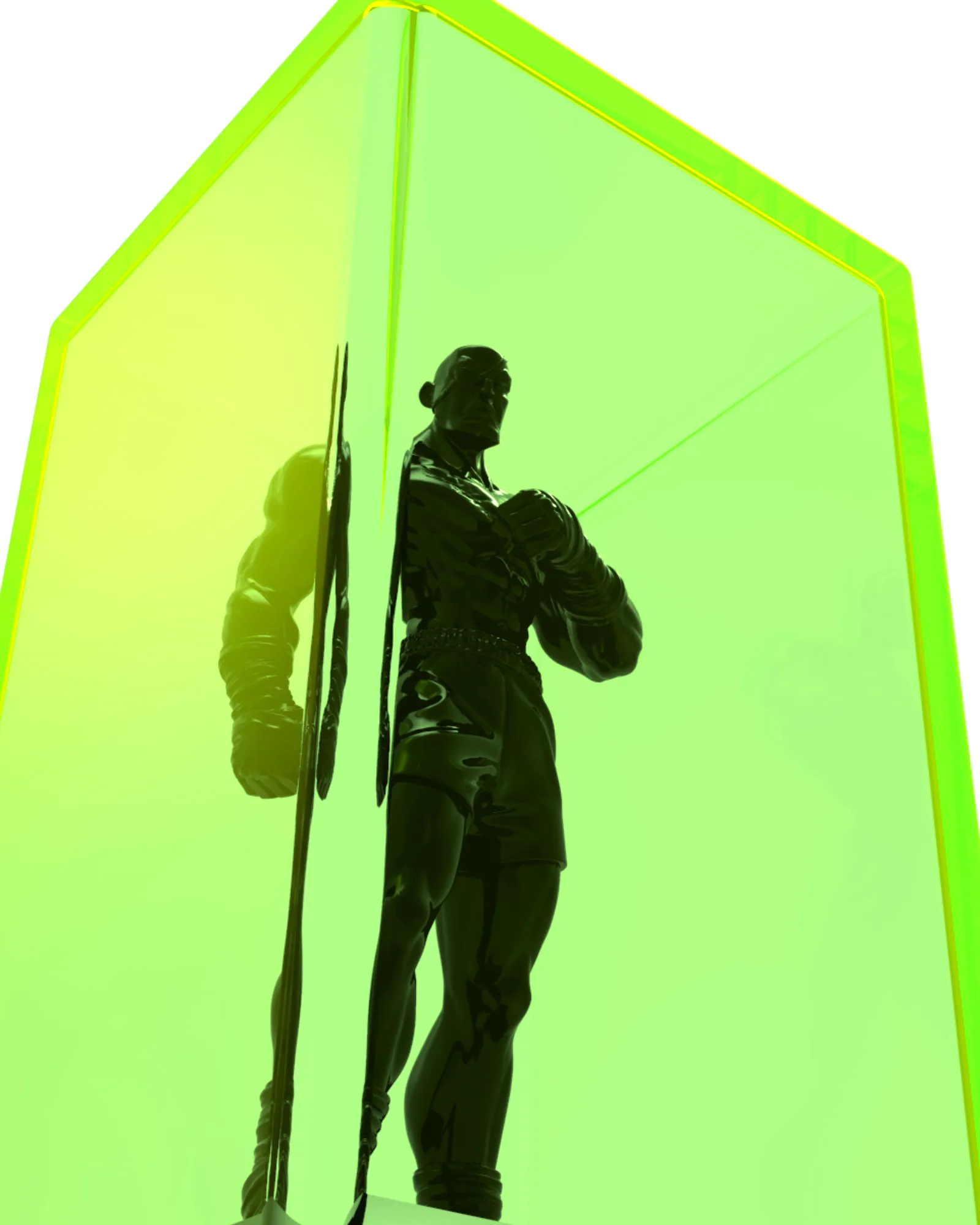 Akrolith Fighter 9-inch Deluxe resin statue with case