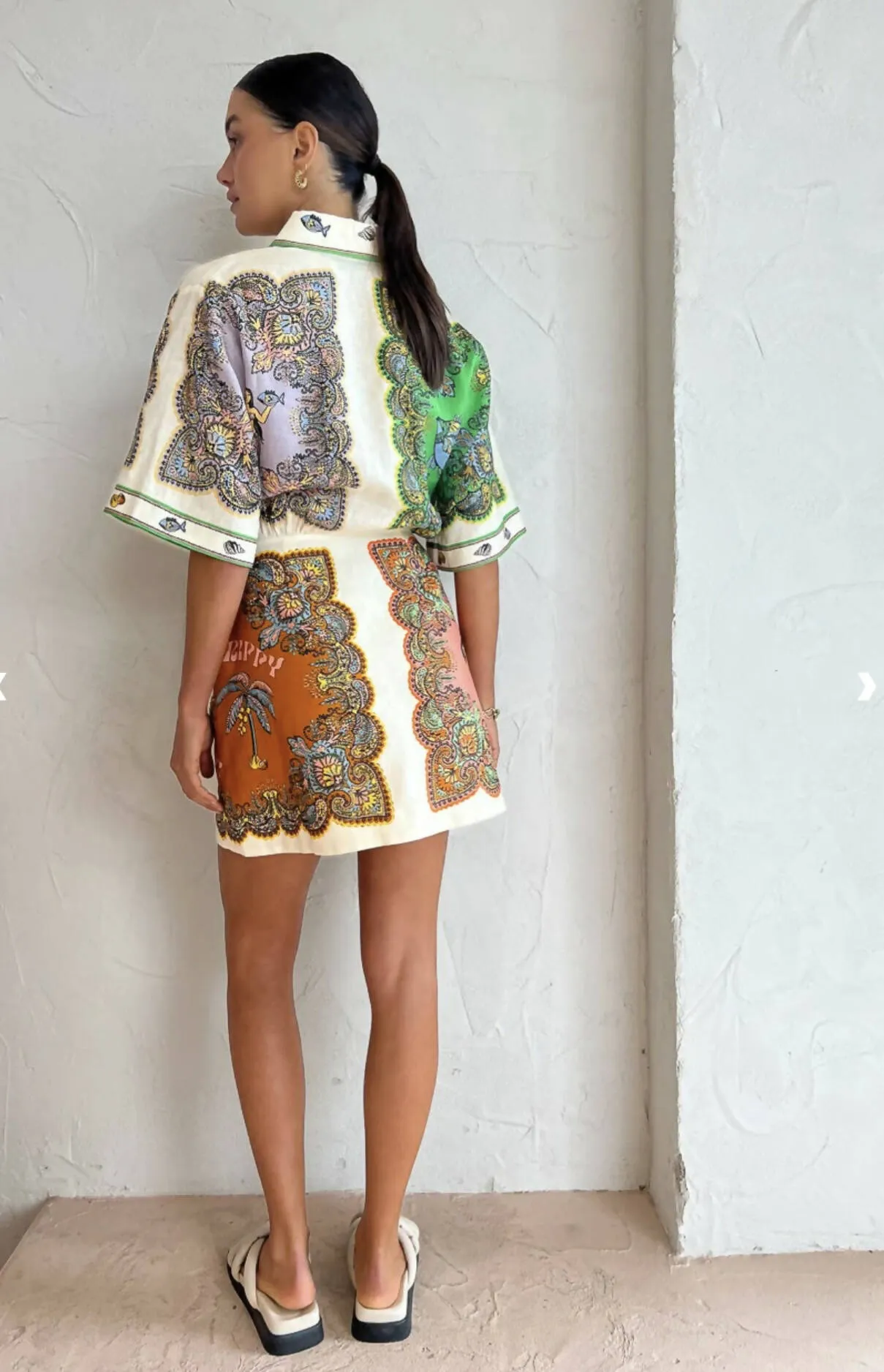 Alemais Trippy Troppo Mini Dress in Multi - 10