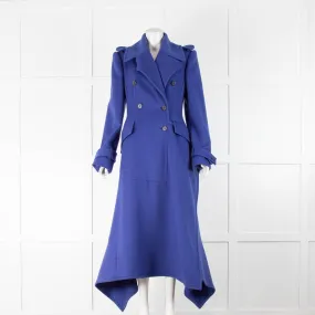 Alexander McQueen Royal Blue Military Coat