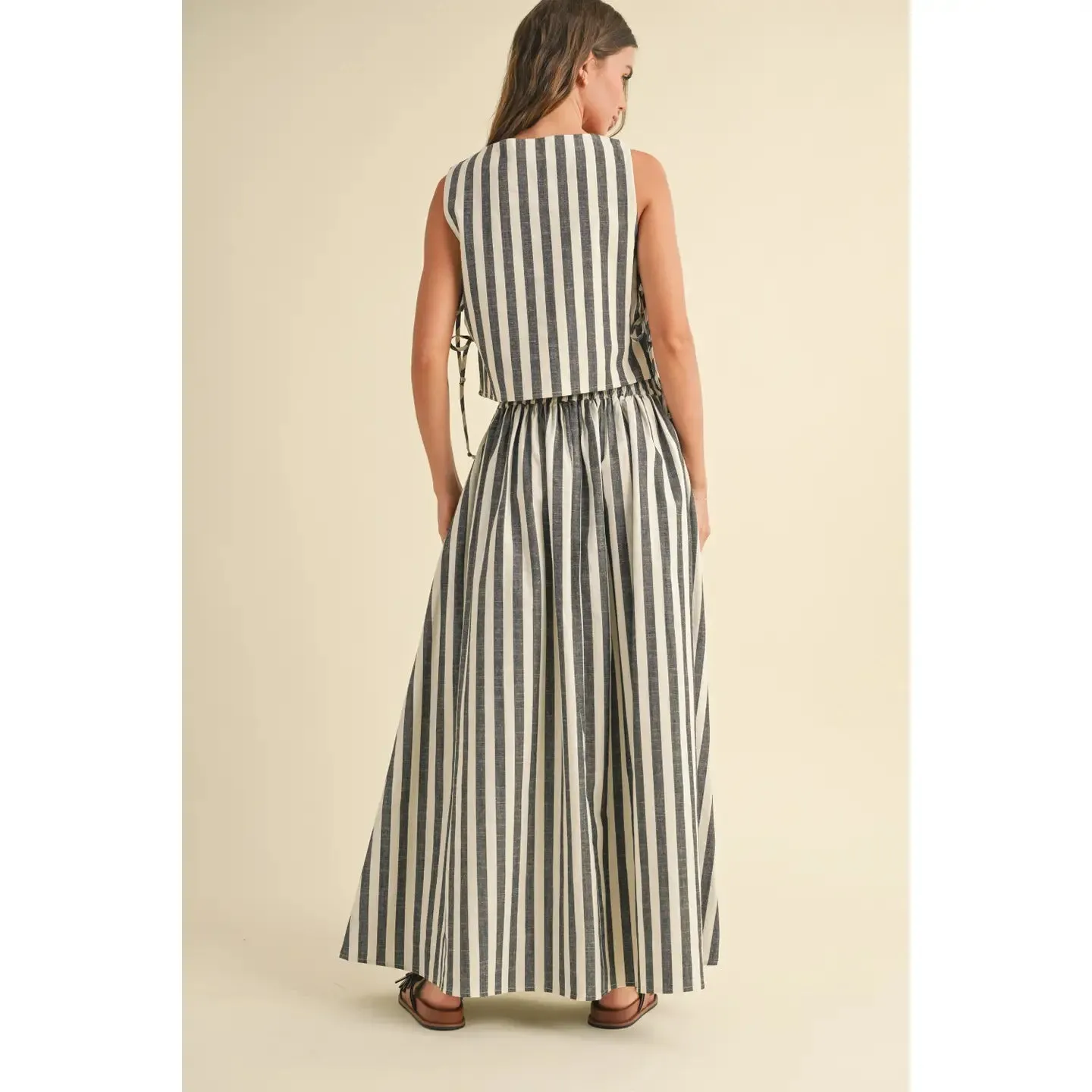 Alicia Striped Skirt Set
