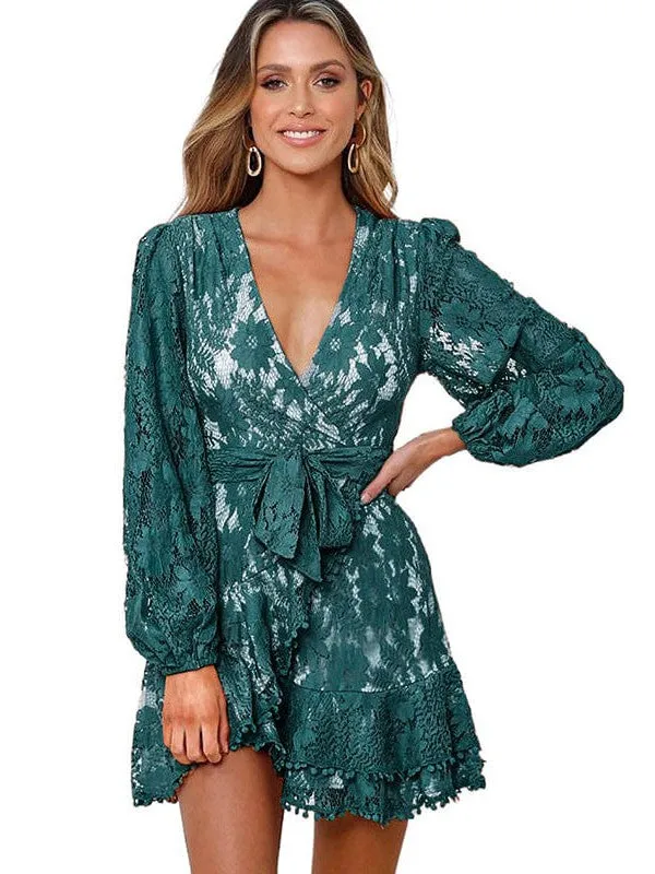 All-over Lace Mini Dress
