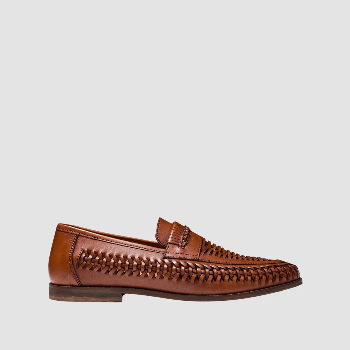 AQ by Aquila Tyson Leather Espadrilles in Tan