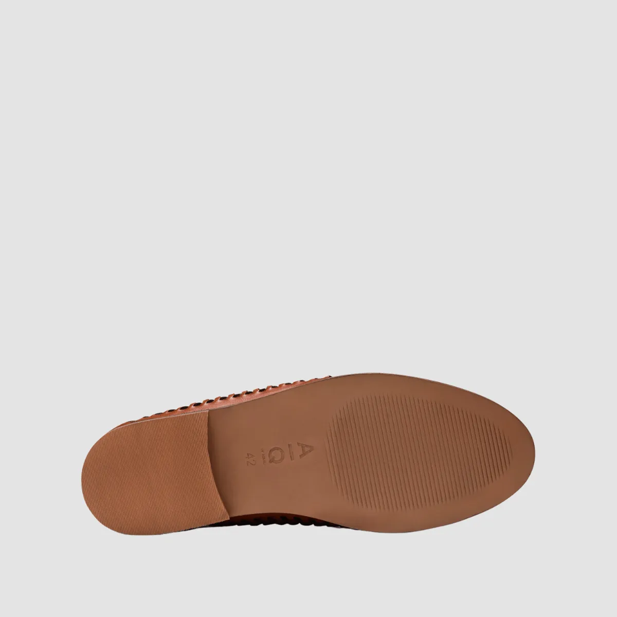 AQ by Aquila Tyson Leather Espadrilles in Tan