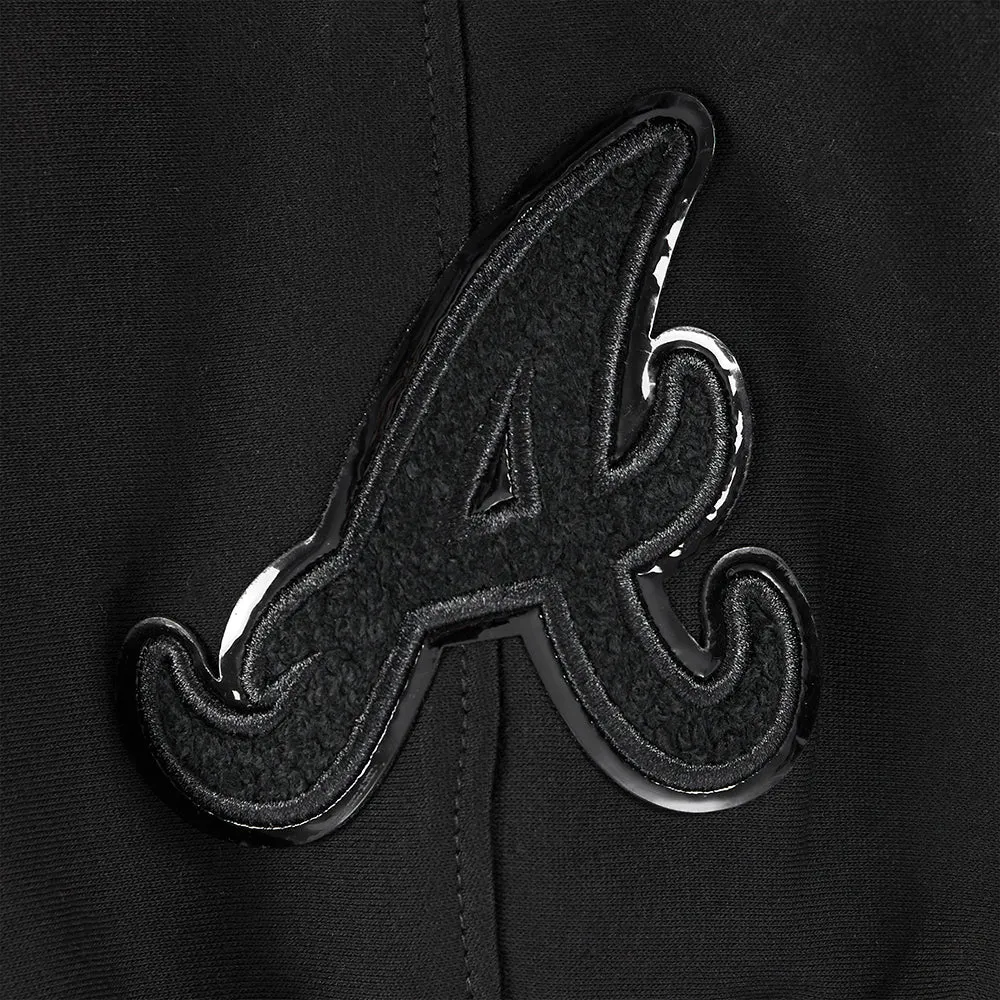ATLANTA BRAVES TRIPLE BLACK BIG BOYS FLC PO HOODIE (BLACK)