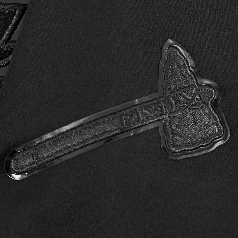 ATLANTA BRAVES TRIPLE BLACK BIG BOYS FLC PO HOODIE (BLACK)