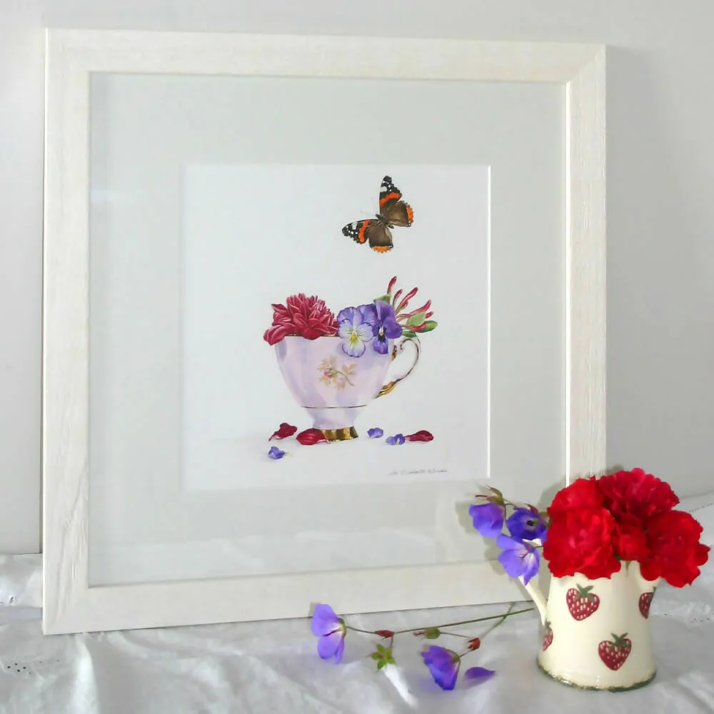 Autumn Tea Cup - Limited Edition Giclee Print