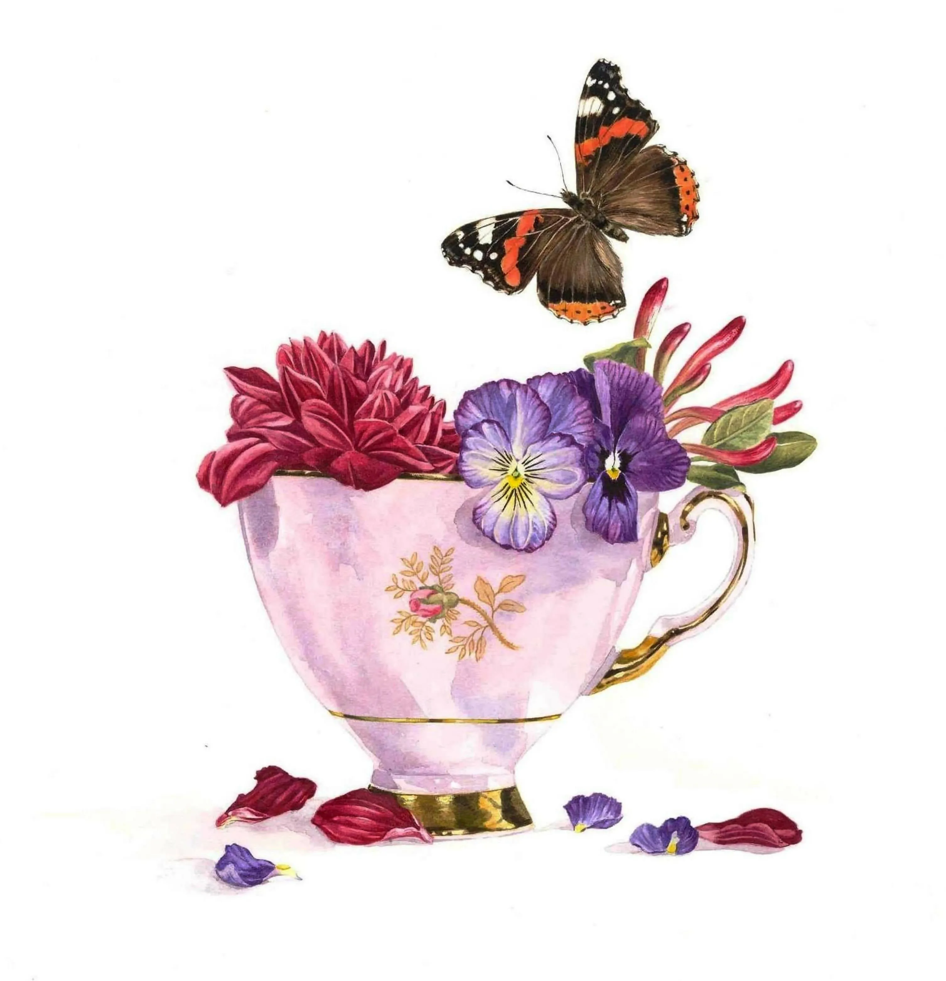 Autumn Tea Cup - Limited Edition Giclee Print