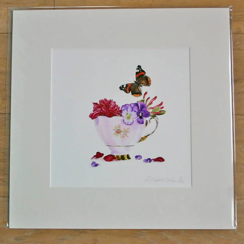 Autumn Tea Cup - Limited Edition Giclee Print