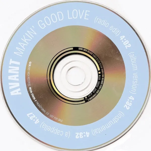Avant (2) - Makin' Good Love (CD, Single, Promo) (NM or M-)