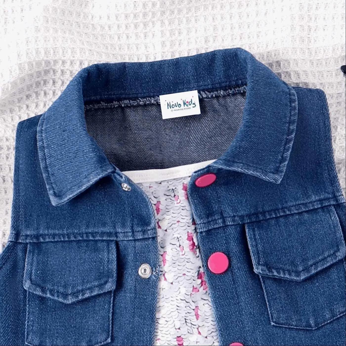 Avant-garde Lapel Suit Dress - Toddler Girl (2Pcs)