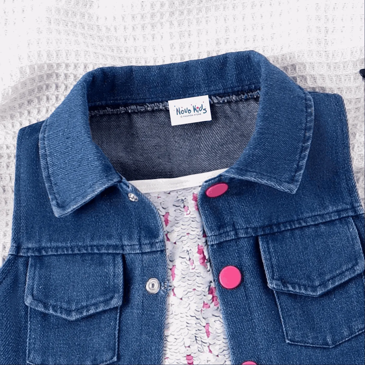 Avant-garde Lapel Suit Dress - Toddler Girl (2Pcs)