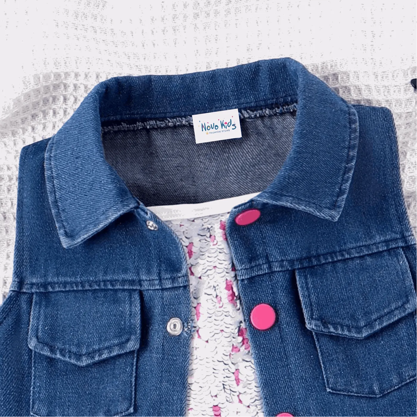 Avant-garde Lapel Suit Dress - Toddler Girl (2Pcs)