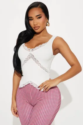 Ayra Snatched Tank Top - White