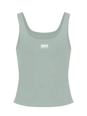 Balance Compression Tank with Built In Bra (Lily Pad)