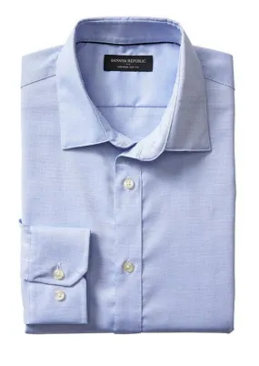 BANANA REPUBLIC Mens blue "Stretch Tailored Slim Fit" dress shirt, M