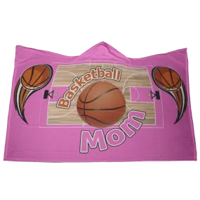 Basketball Mom Hooded Blanket - Pink [Unique, Limited Edition]