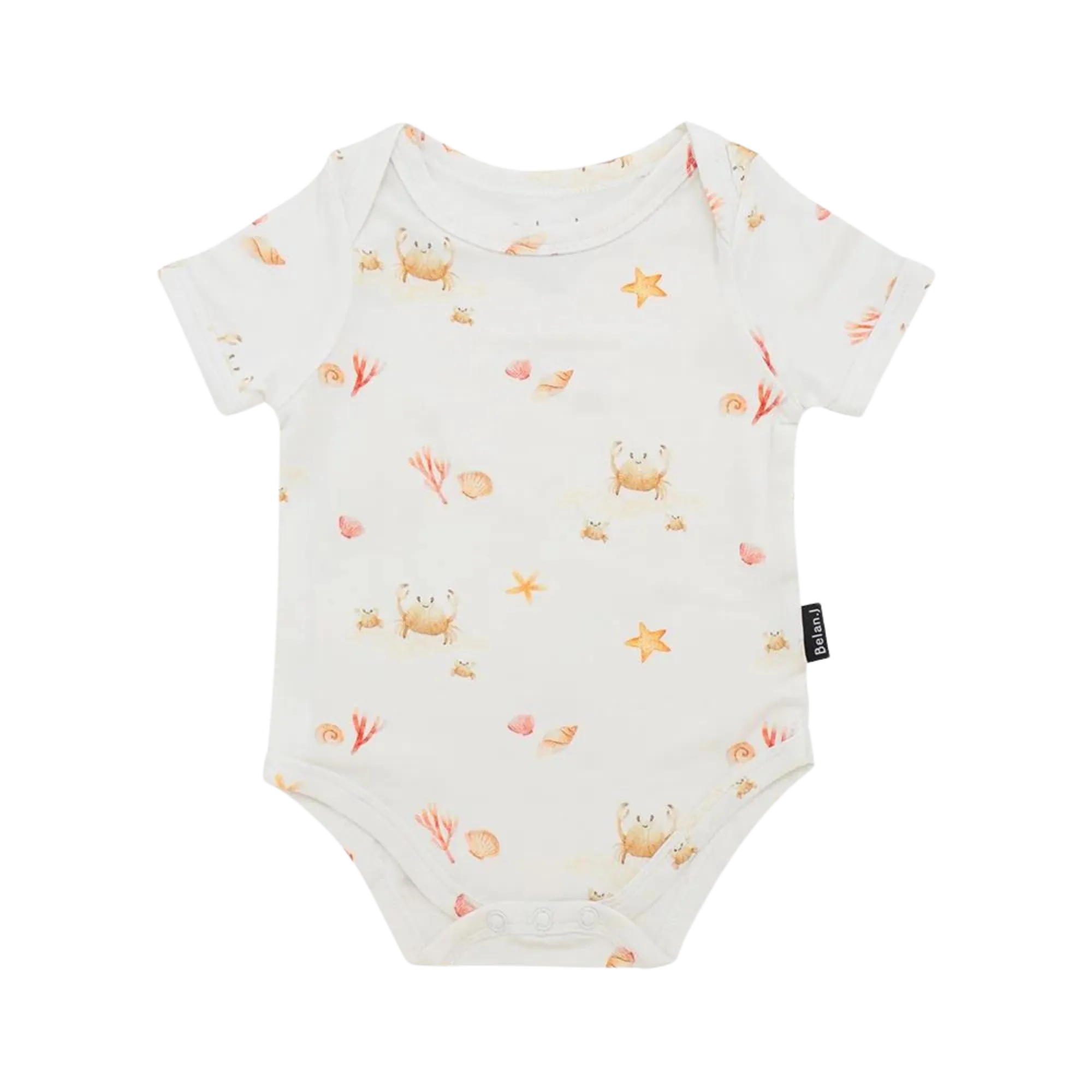 BELAN J Short Sleeves Onesie - Seaside