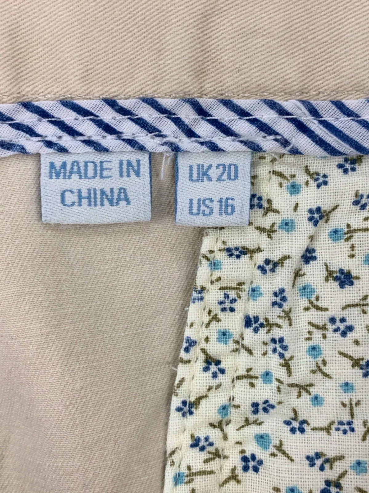 Boden Beige Chinos UK 20