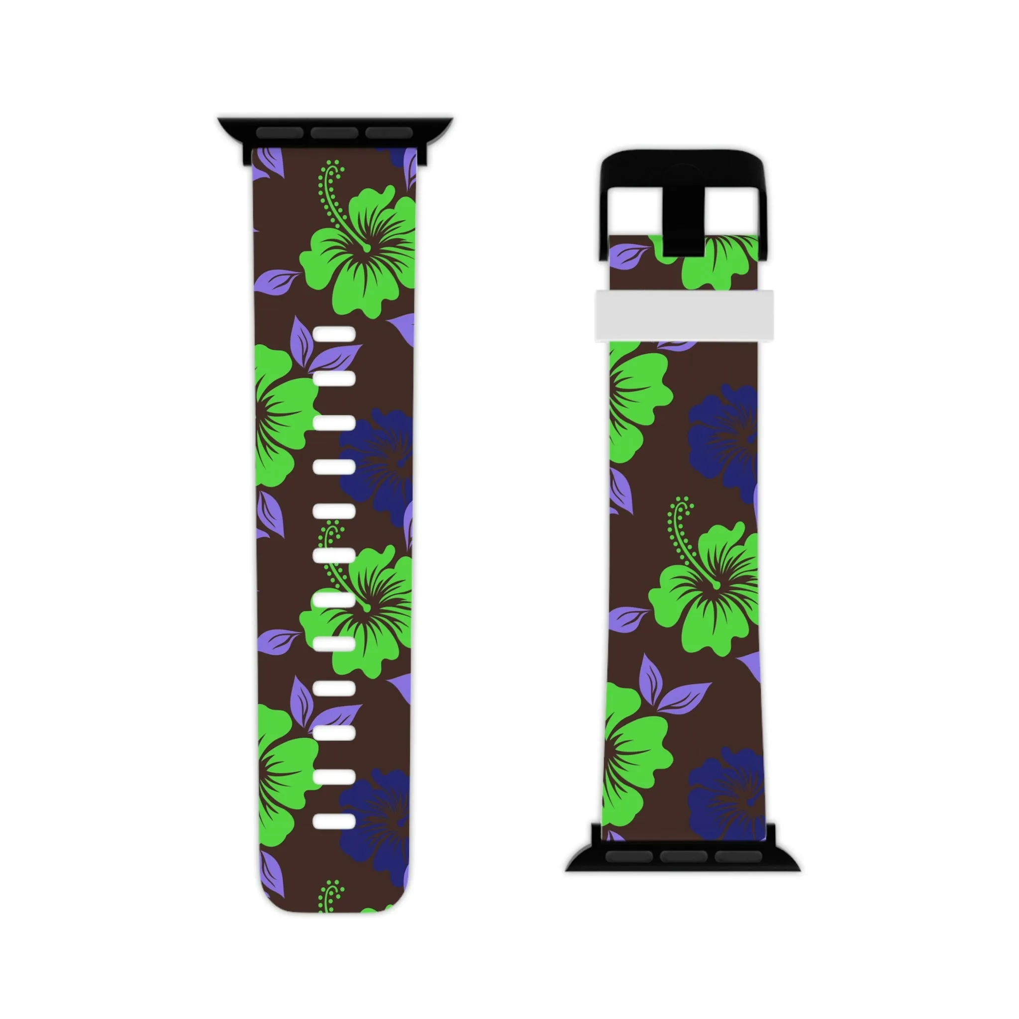 Brown Tropical Thermo Elastomer Watch Band for Apple Watch