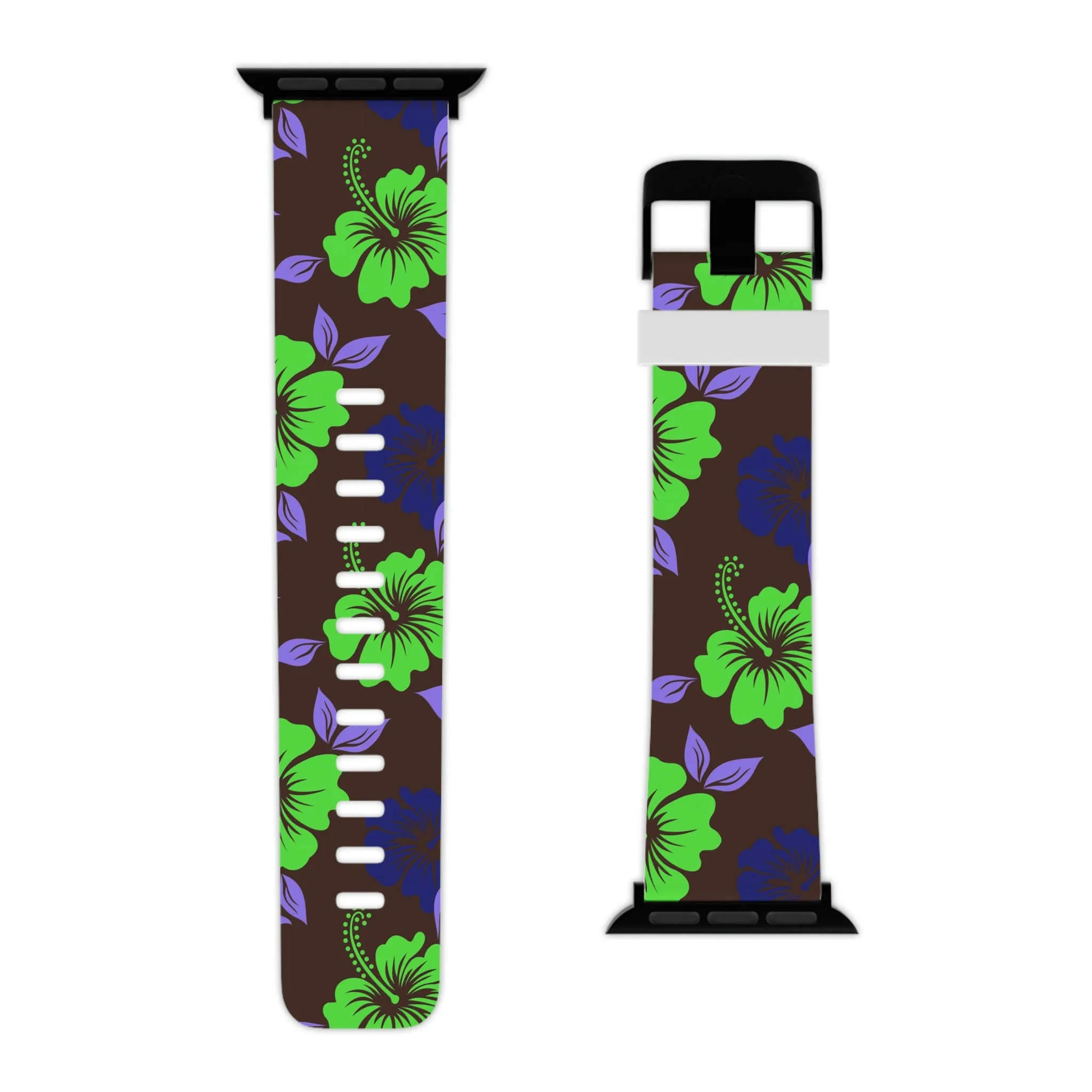 Brown Tropical Thermo Elastomer Watch Band for Apple Watch