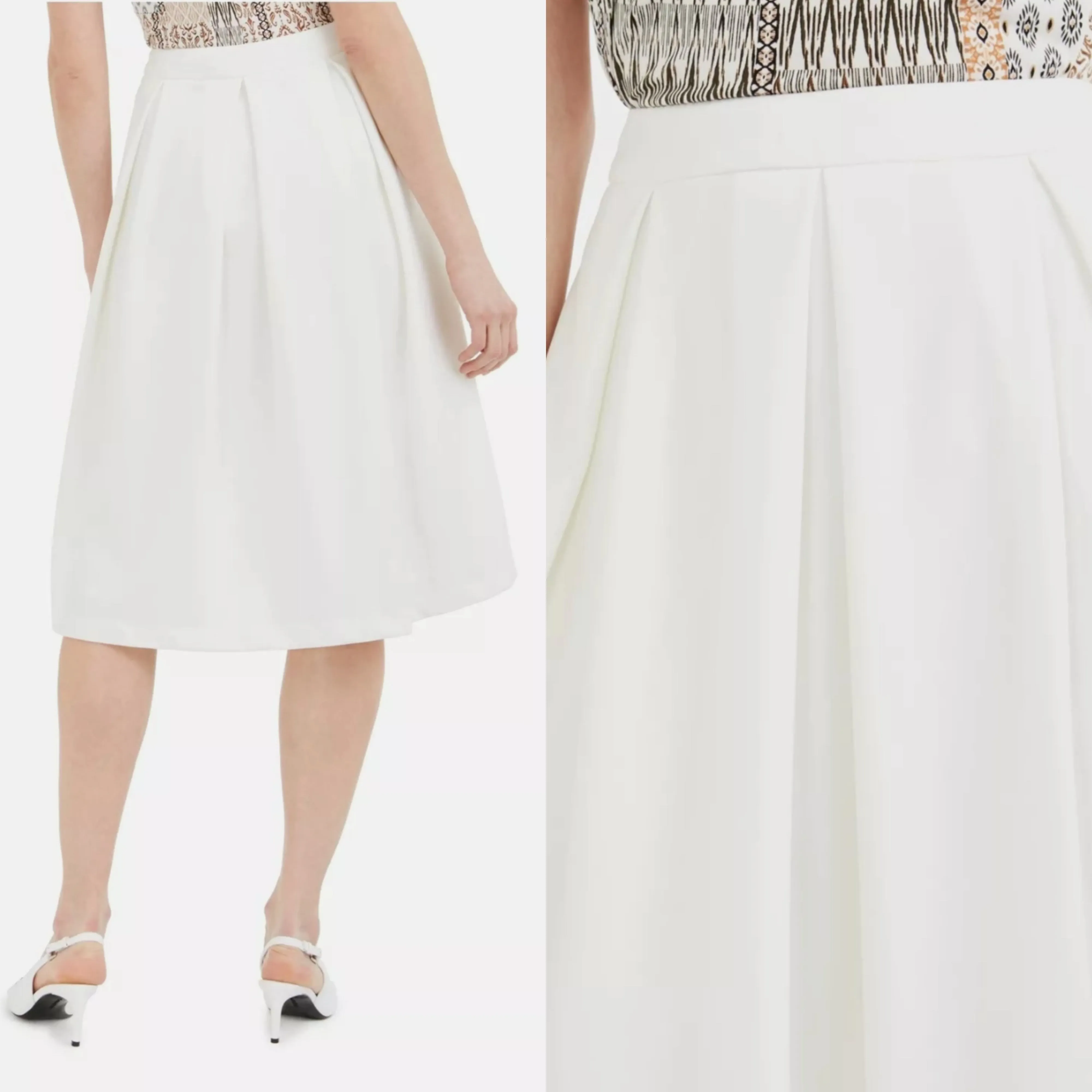 CALVIN KLEIN Crepe Midi Skirt