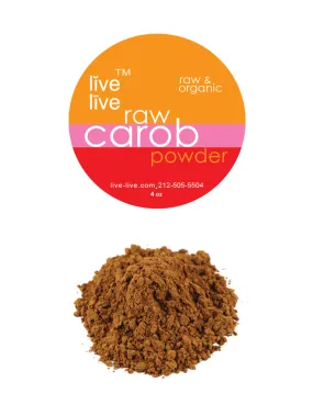 carob powder, 4oz, live live & organic