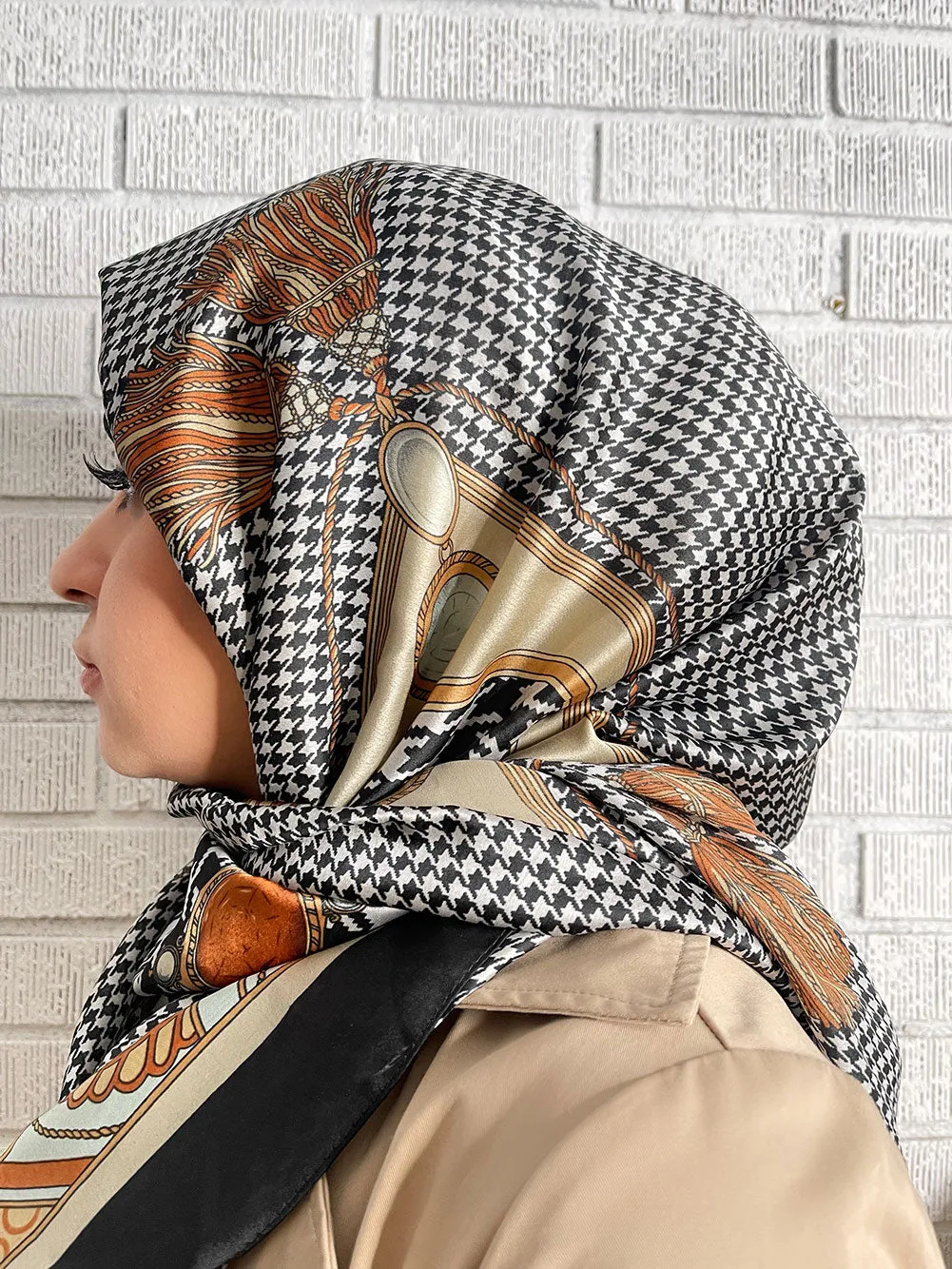 Checked Scarf