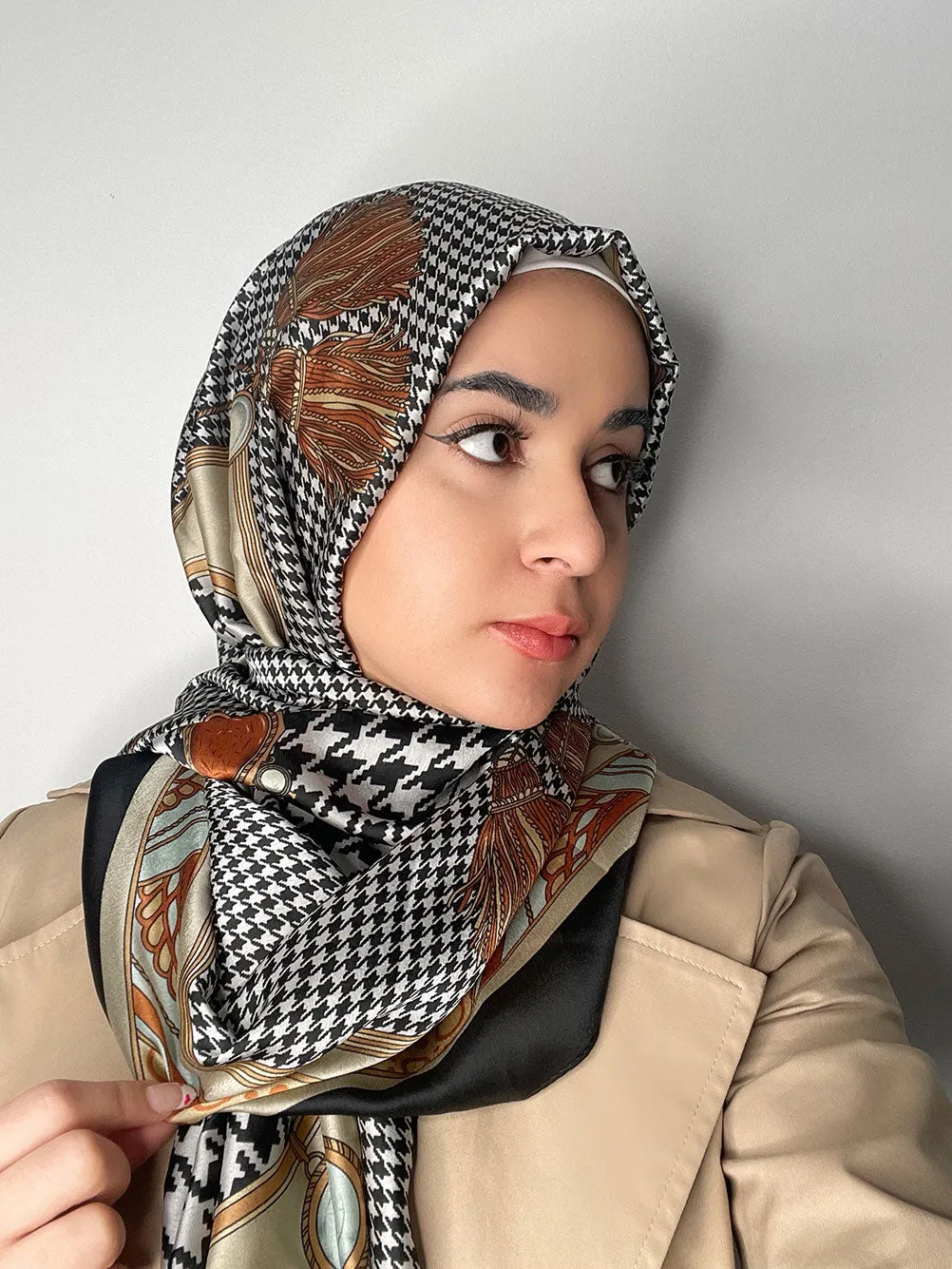 Checked Scarf