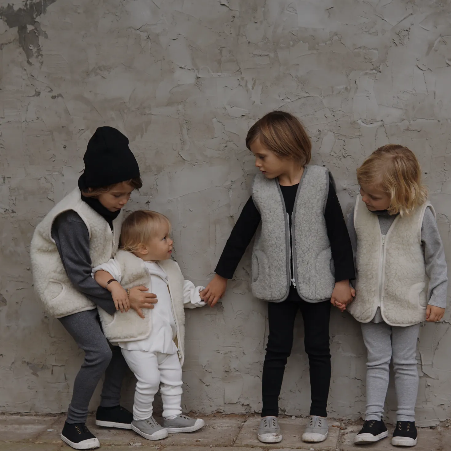 Clara 100% Wool Vest (Grey)