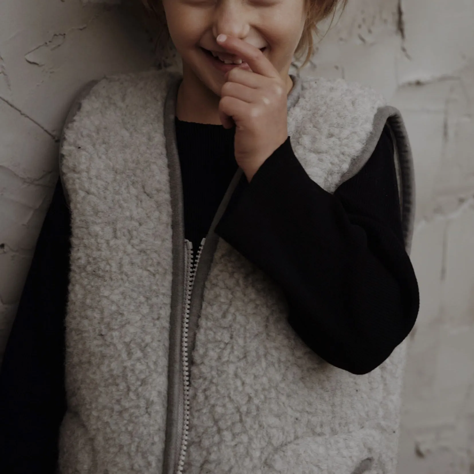 Clara 100% Wool Vest (Grey)