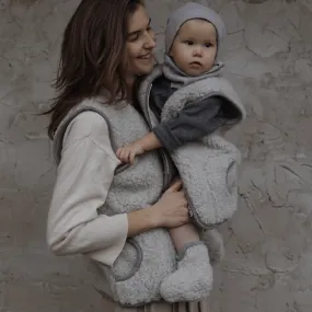Clara 100% Wool Vest (Grey)