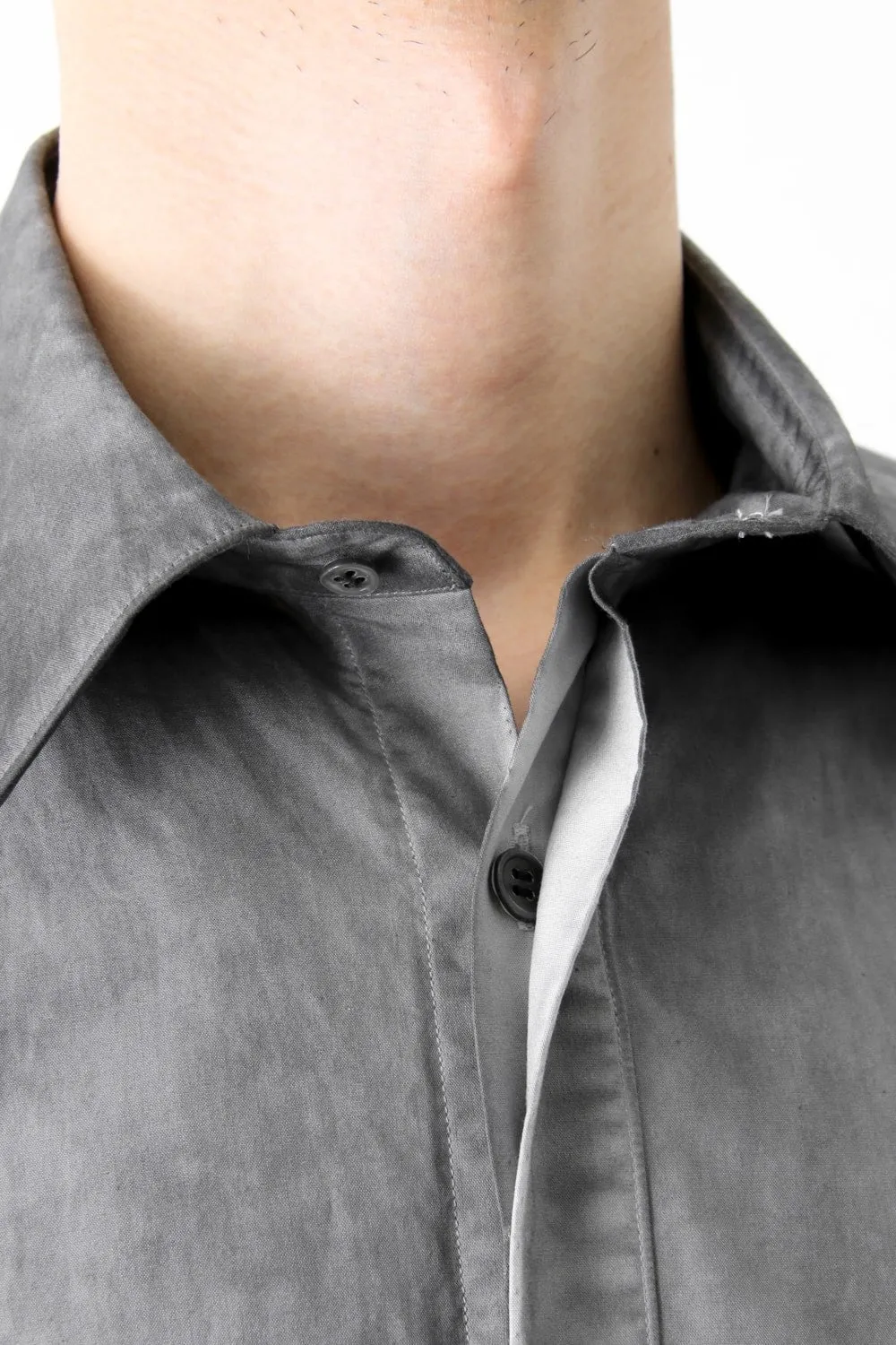 Cold Dyed Dress Shirt Gray