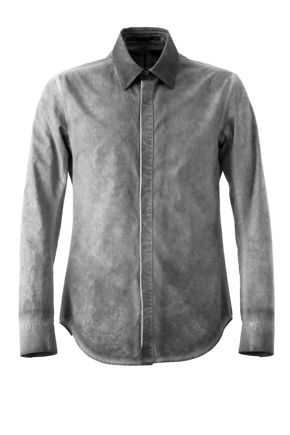 Cold Dyed Dress Shirt Gray