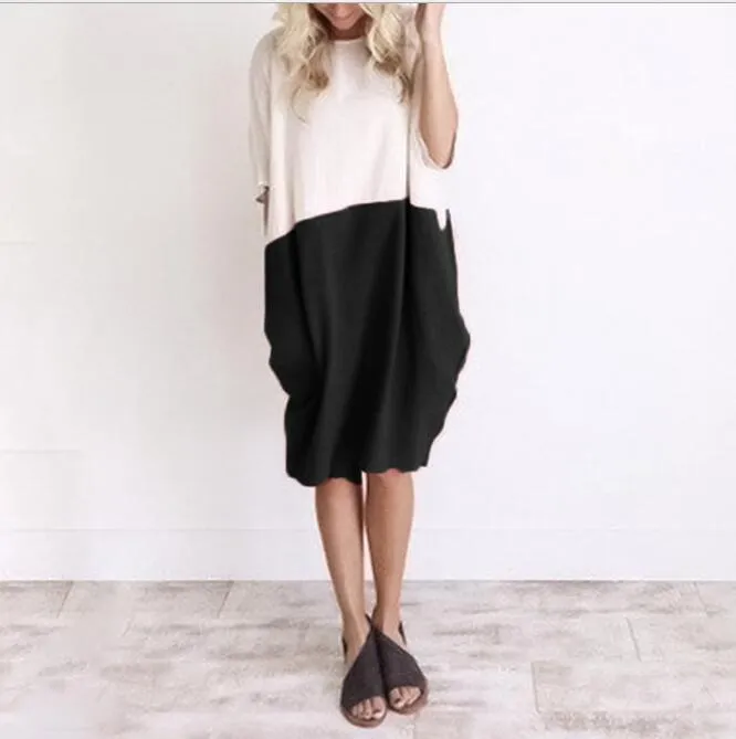 Colour Block Shirt dress