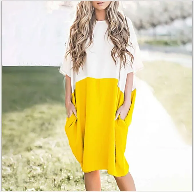 Colour Block Shirt dress