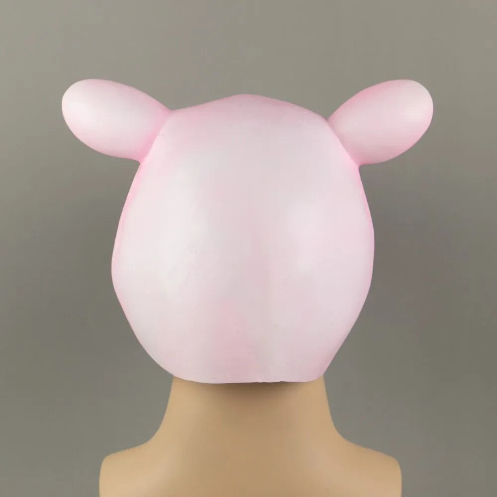 Cosplay Cute Pig George Halloween Animal Masquerade Fancy Dress Latex Helmet