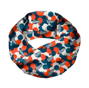 Custom Bubble Dots 2 Logo Infinity Scarf