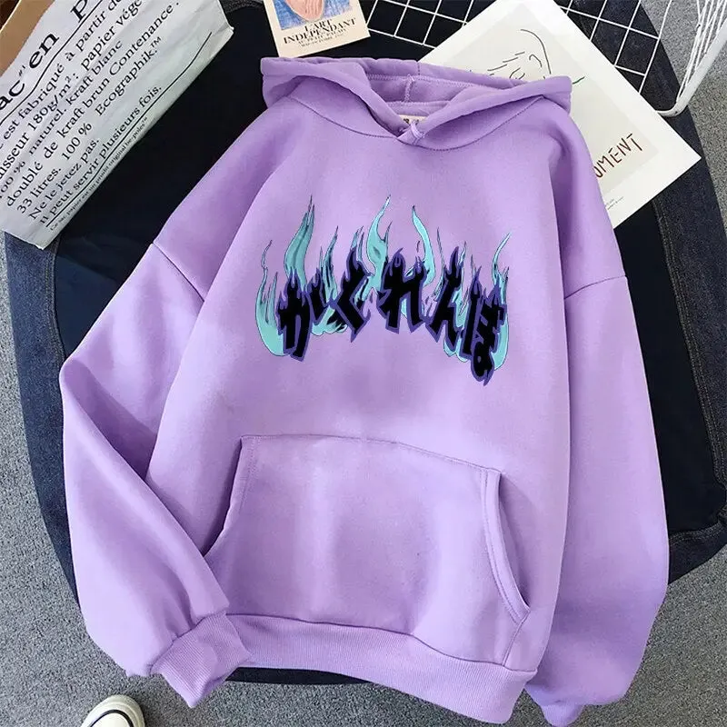 Dark Style Letters Oversize Hoodie