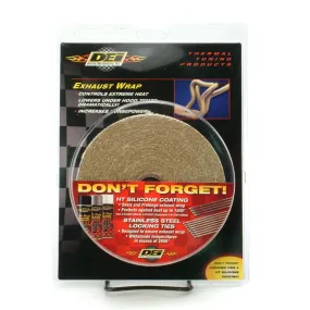DEI 010104 Exhaust Wrap 6" x 100ft Tan